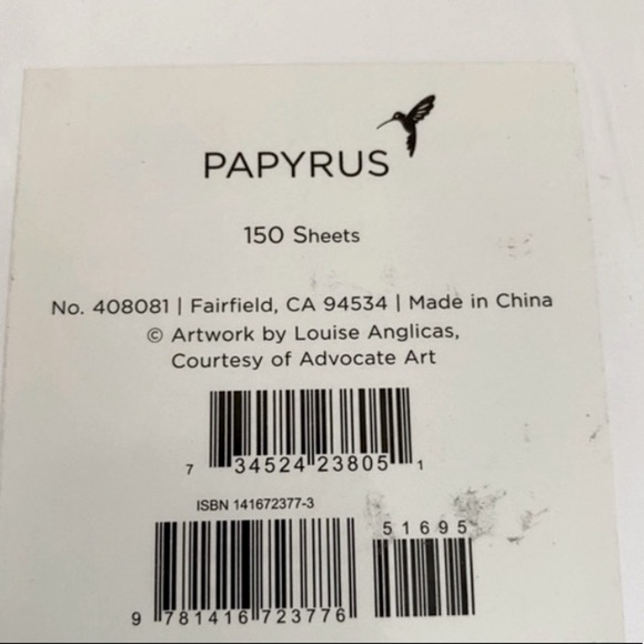 Papyrus 150 Sheet Darling Butterfly Notepad - Picture 5 of 5